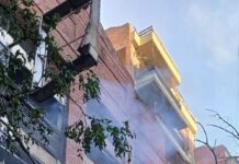 Una fuga de gas provocó un incendio con llamas de 12 metros en Caballito: un hombre resultó con quemaduras